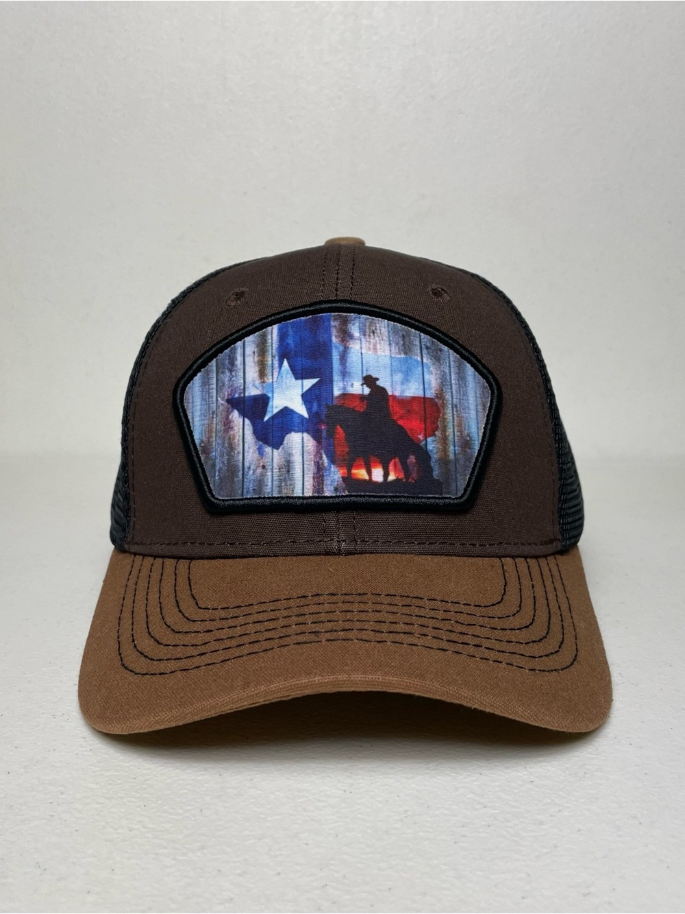 Lone Star State Texas Flag Snapback Baseball Cap, Cowboy, Horse, Rodeo